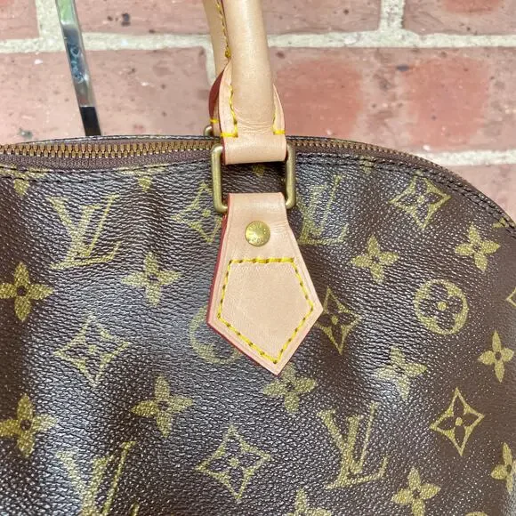 Louis Vuitton Vintage Alma Monogram PM Bag Purse Handbag Hand NEW VACHETTA - Picture 6 of 16